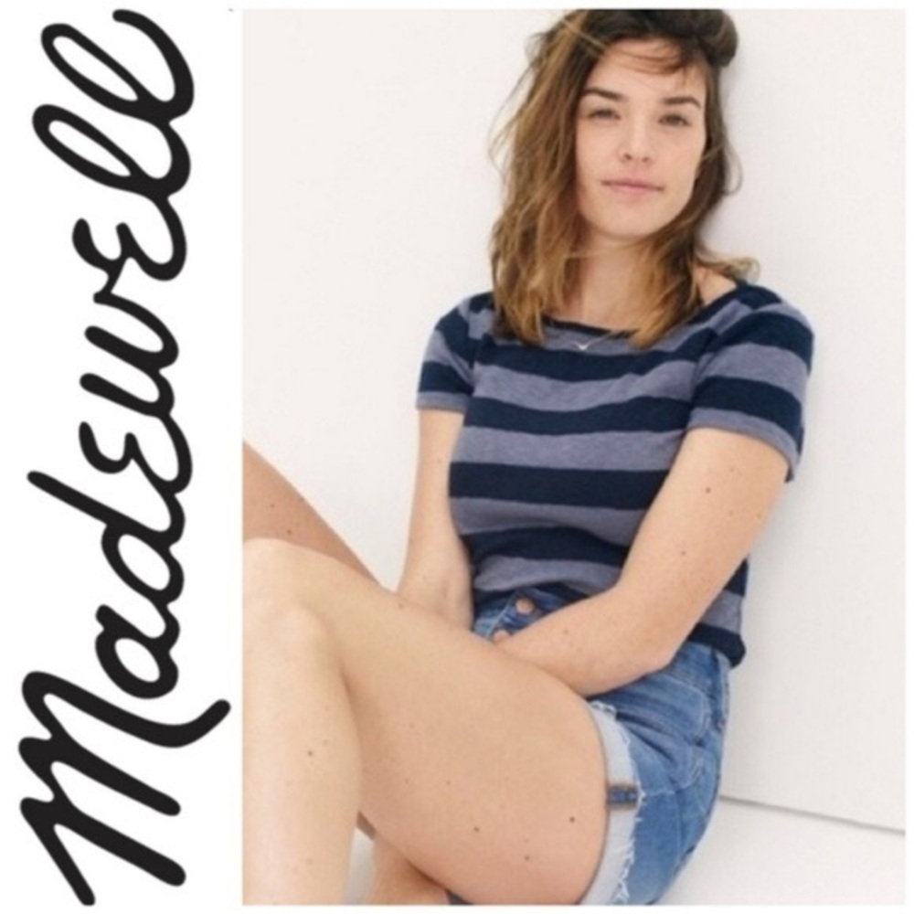 NWOT Madewell Musical Tee in Rugby Stripe